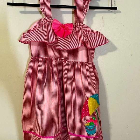 Nannett little girl sleeveless sun dress. - Picture 4 of 16